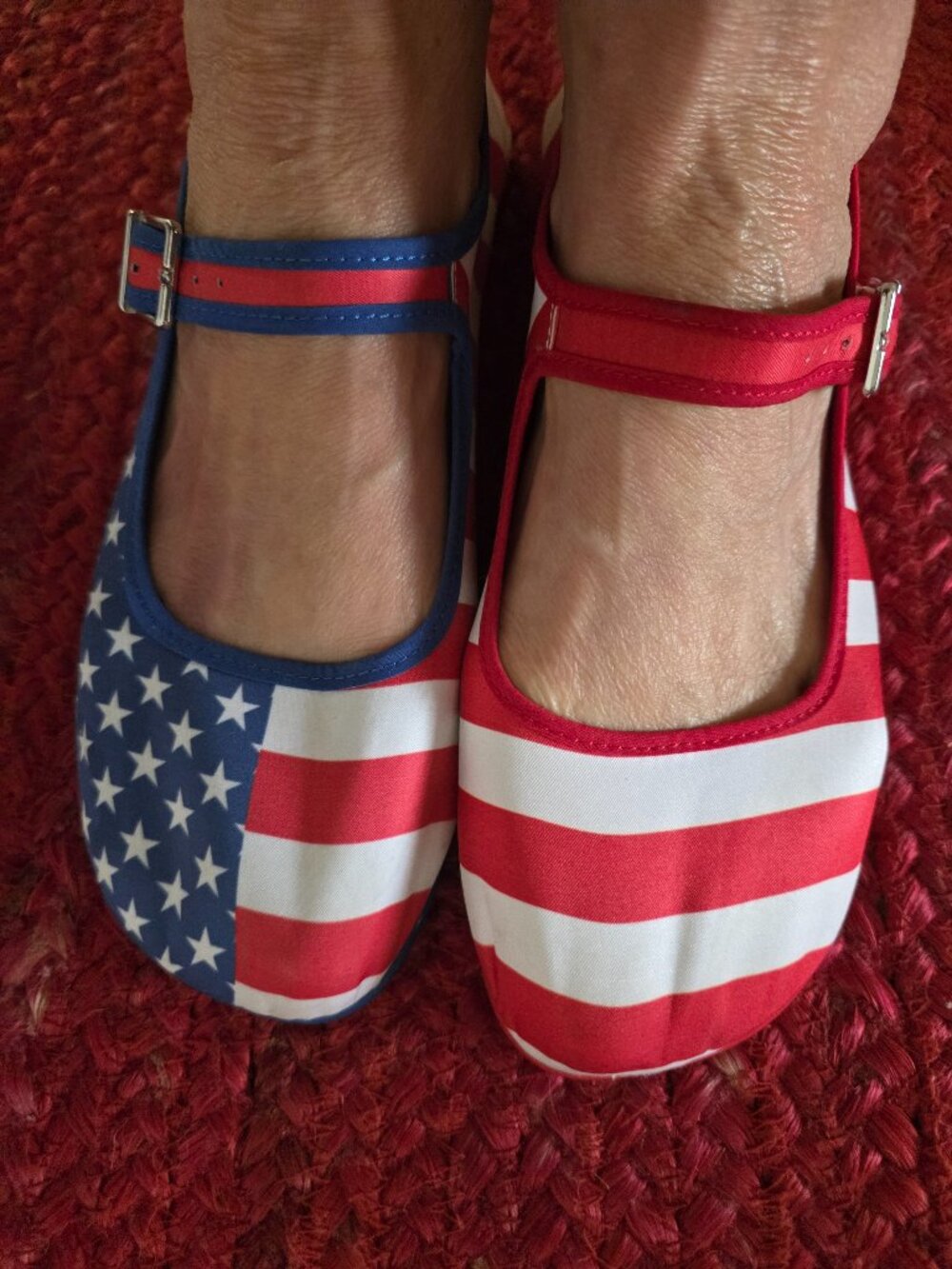 Hot Chocolate Design Chocolaticas Stars & Stripes Mary Jane Flats | Size 39 (US